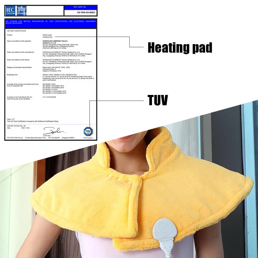 electric shoulder heating pad