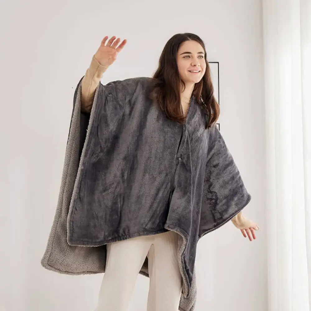 heated blanket poncho