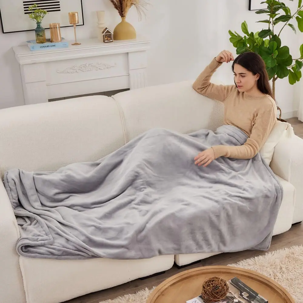 heated throw blanket for sofa